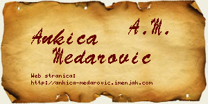 Ankica Medarović vizit kartica